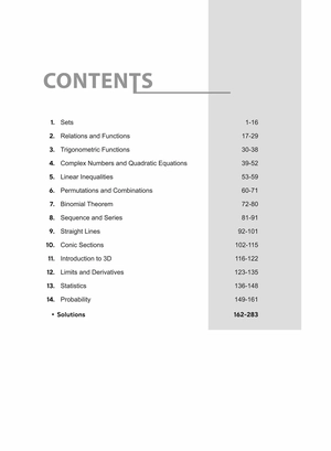 NCERT Revision Workbook Mathematics Vol. 1 (Class XI) for JEE & CUET Image 3
