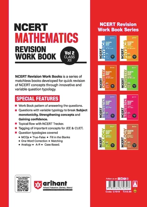 NCERT Revision Workbook Mathematics Vol. 2 (Class XII) for JEE & CUET Image 2