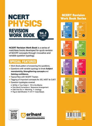 NCERT Revision Workbook Physics Vol. 2 (Class XII) for JEE, NEET & CUET Image 2