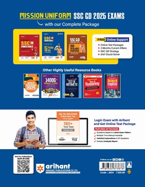 SSC GD Constable Recruitment Exam 2025 |With 15 Practice Sets and 5 Solved Papers | Free Online Support, SSC GD 2024 Exam Strategy, Test Package, 3 Months Current Affairs and 24/7 Doubt Solver for SSC GD 2024 Image 2