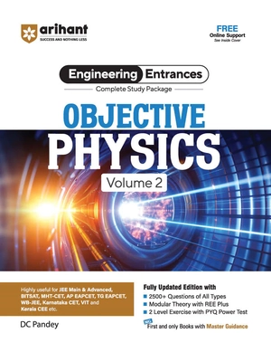 Complete Study Package Objective Physics (Vol. 2) for JEE and All Engineering Entrances | More than 5000+ Questions of All Types | By DC Pandey